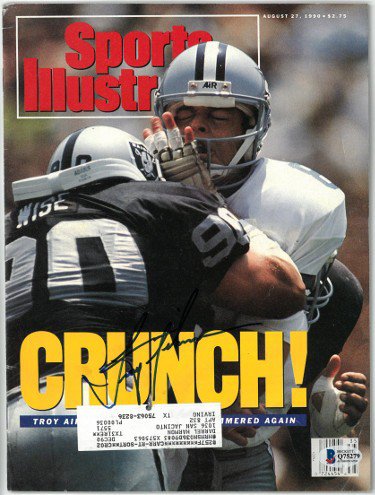 Troy Aikman Autographed Signed Sports Illustrated Full Magazine 8/27/1990- Beckett/BAS #Q75279 (Dallas Cowboys)