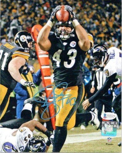 Troy Polamalu Pittsburgh Steelers Autographed Black Football Jersey