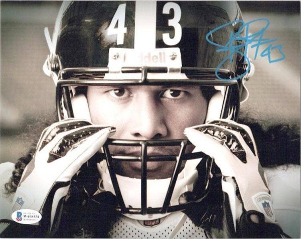 Troy Polamalu Signed Framed 36x42 Bumblebee Football Jersey BAS ITP – Super  Sports Center