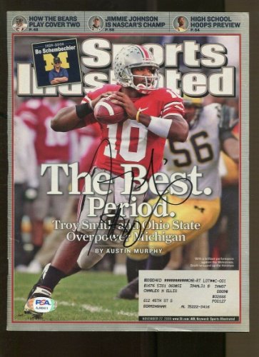 Troy Smith Autographed Signed 2006 Sports Illustrated 11/27 Autographed Ohio State PSA/DNA