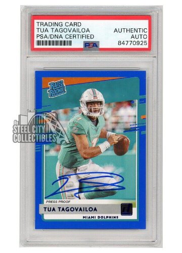 Tua Tagovailoa Autographed Miami Dolphins Custom Football Jersey - BAS COA  at 's Sports Collectibles Store