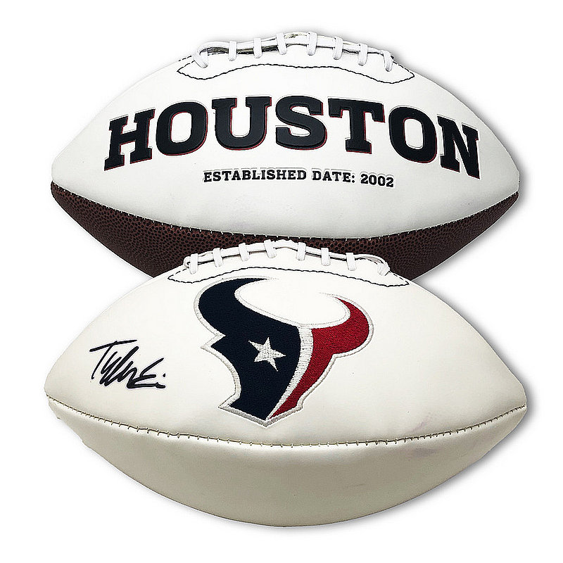 Autographed Footballs, Houston Texans