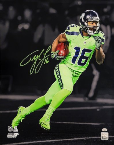 Tyler Lockett Autographed Seattle Seahawks Flash Speed Mini Helmet