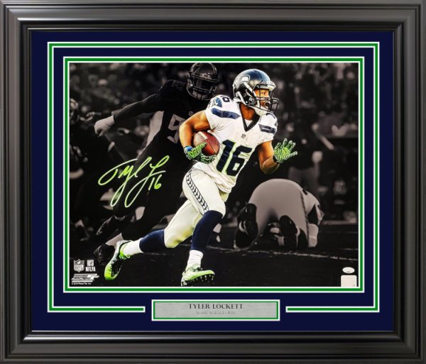 Tyler Lockett Autographed 16x20 Photo Seattle Seahawks Color Rush