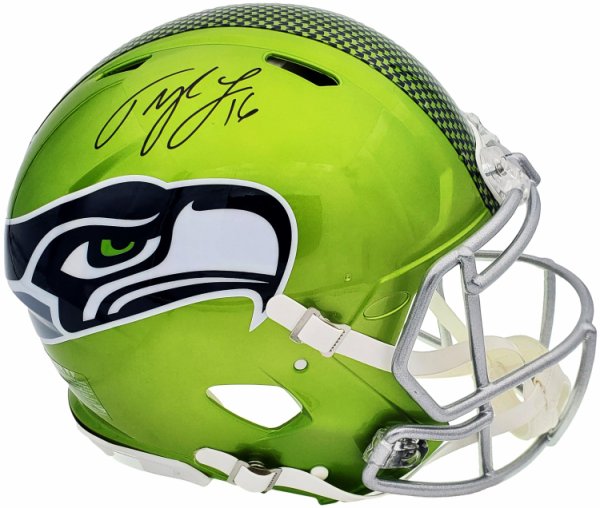 Tyler Lockett Autographed Framed 8x10 Photo Seattle Seahawks Color Rush  Green MCS Holo Stock #210978