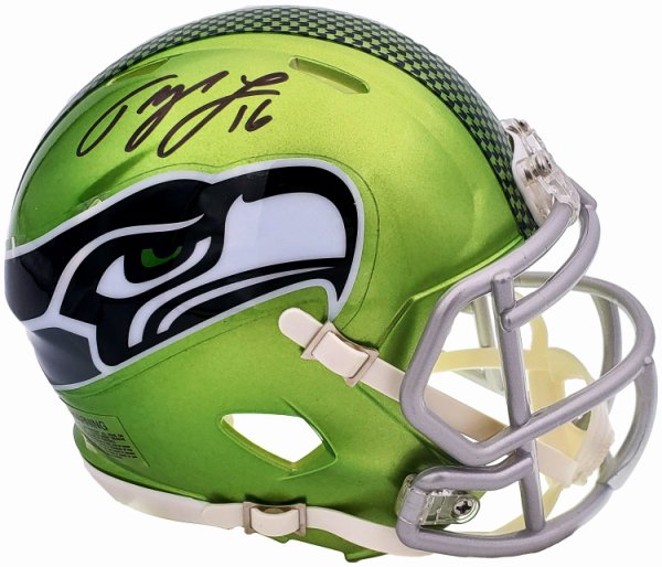 Tyler Lockett Autographed 16x20 Photo Seattle Seahawks Color Rush Green  Jerseys MCS Holo Stock #209203