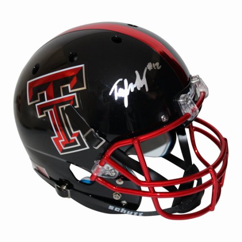 Tyler Shough Autographed Texas Tech Red 