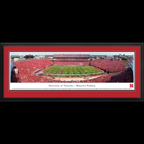 University Of Nebraska Huskers (Football) Deluxe Framed Stadium Panoramic
