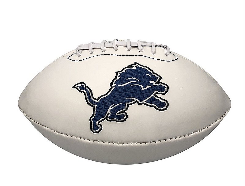 UNSIGNED Detroit Lions White Panel Football