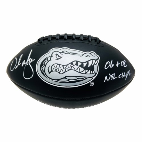 Urban Meyer Florida Gators Autographed Signed Baden Black Specialty Football 06/08 Champs Inscription - PSA/DNA Authentic