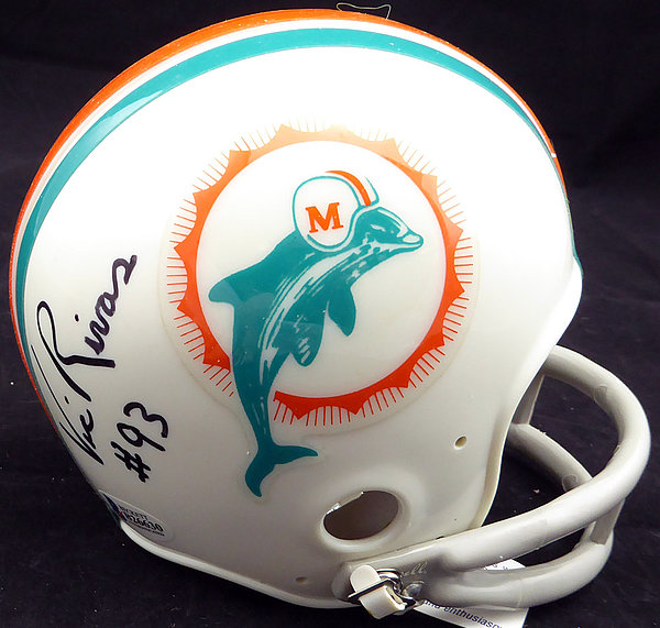 Autographed Miami Dolphins Mini Helmets Signed Mini Helmets