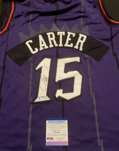 vince carter signed jersey