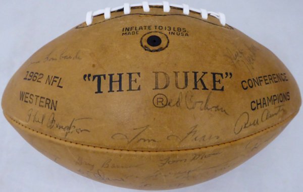 Vince Lombardi Autographed Signed 1962 Green Bay Packers Football With 42 Signatures Including & Bart Starr Beckett Beckett