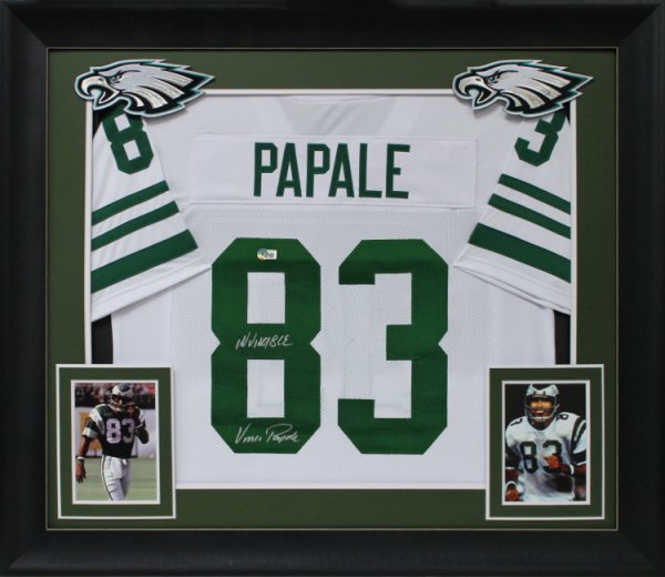 Vince Papale Signed Jersey Inscribed Invincible (JSA)