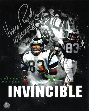 Vince Papale Autographed Signed Philadelphia Eagles Collage 8x10 Photo  Invincible- AWM Hologram