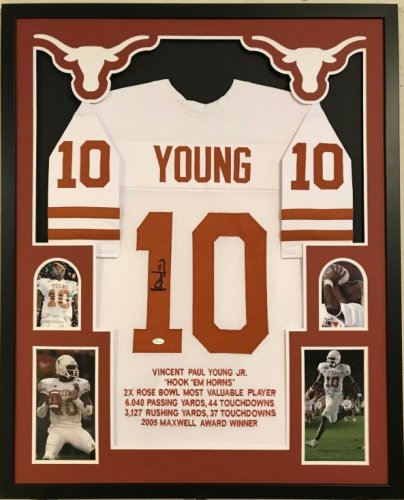 vince young signed jersey