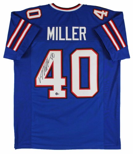 Von Miller Autographed Signed Authentic Blue Pro Style Jersey Beckett Witnessed