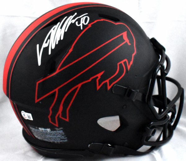 Von Miller Autographed Signed Bills F/S Eclipse Speed Authentic Helmet-Beckett W Holo