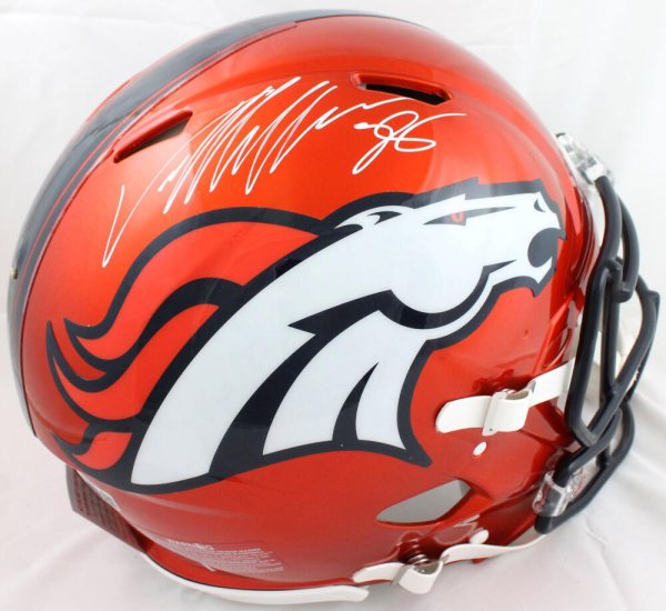 Von Miller Autographed Signed Broncos F/S Flash Speed Authentic Helmet-Beckett W Holo