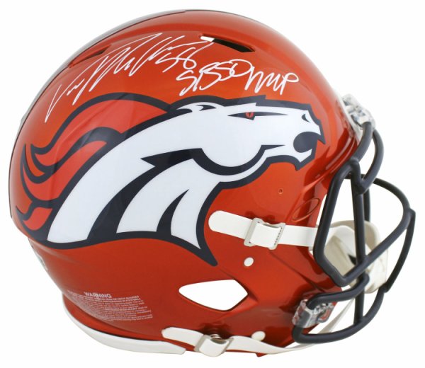 Von Miller Autographed Signed Broncos Sb 50 MVP Flash Full Size Speed Proline Helmet Beckett Wit