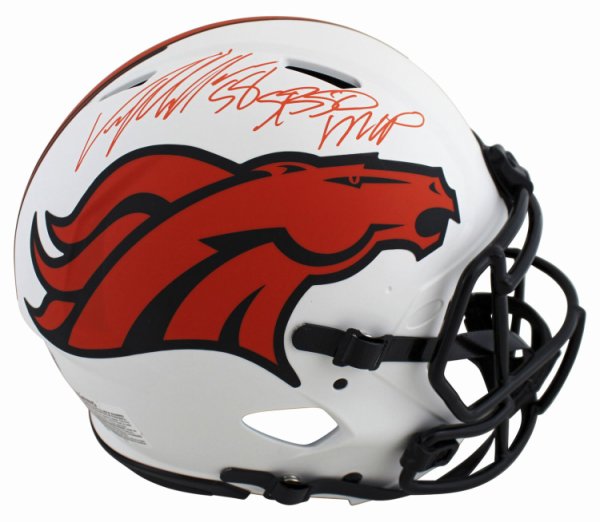 Von Miller Autographed Signed Broncos Sb 50 MVP Lunar Full Size Speed Proline Helmet Beckett Wit