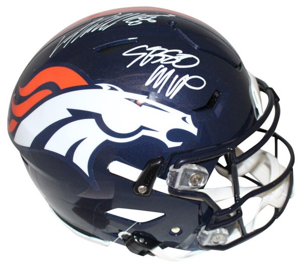 Von Miller Autographed Signed Denver Broncos Authentic Speed Flex Helmet Sb MVP JSA