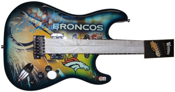 Von Miller Autographed Signed Denver Broncos Woodrow Electric Guitar Le Beckett