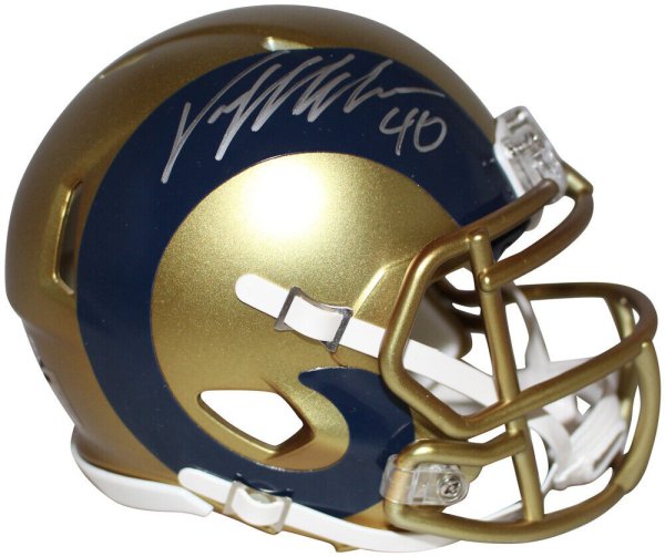 Von Miller Autographed Signed Los Angeles Rams Blaze Mini Helmet Beckett