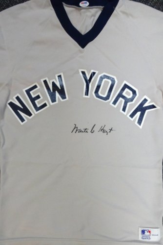 Waite Hoyt Autographed Signed New York Yankees Gray Jersey PSA/DNA