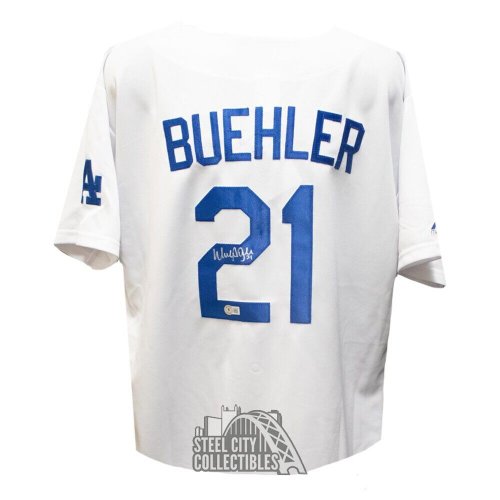 2018 Dodgers Signed Majestic Jersey Fanatics + MLB Hologram Bellinger  Buehler