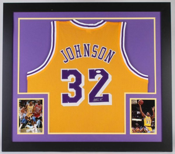 Walt Frazier Autographed Signed 35" X 43" Framed New York Knicks Jersey Display (JSA COA)
