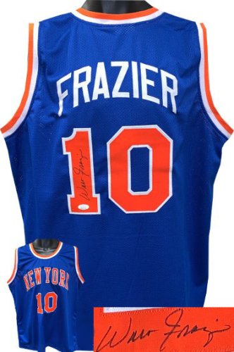 Walt Frazier Signed New York Knicks Jersey (JSA COA) 2×NBA