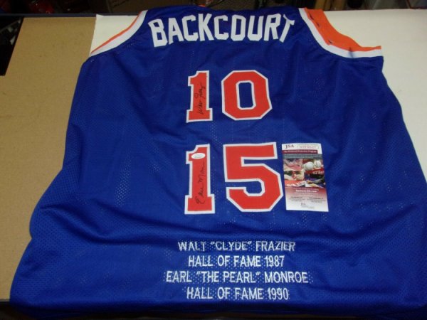 walt frazier signed jersey
