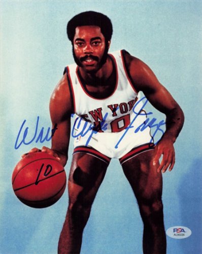 Walt Frazier Autographed Signed Knicks 8X10 Photo Autograph PSA/DNA