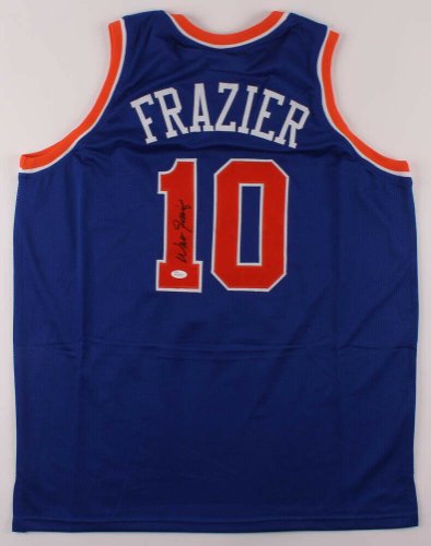 Walt Frazier Autographed Signed New York Knicks Jersey (JSA COA) 2 NBA Champion (1970,1973)