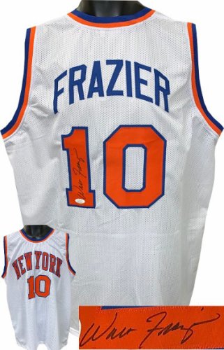 Walt Frazier Autographed Signed White TB Custom Stitched Pro Basketball Jersey- JSA Witnessed Hologram