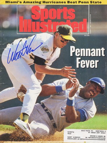 Walt Weiss Autographed Signed Autographed Signed Oakland A's 10-19-92 Sports Illustrated Original Magazine - Certified Authentic