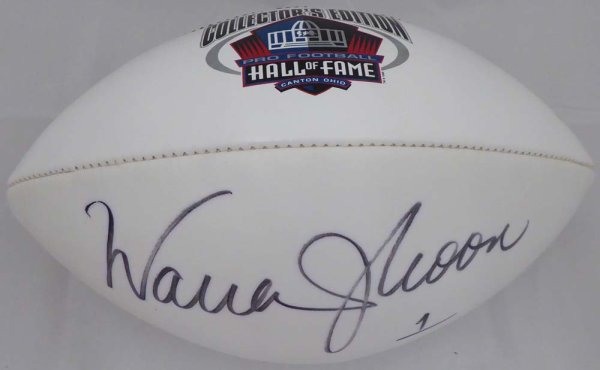Warren Moon Certified Authentic Autographed Football – Collectors