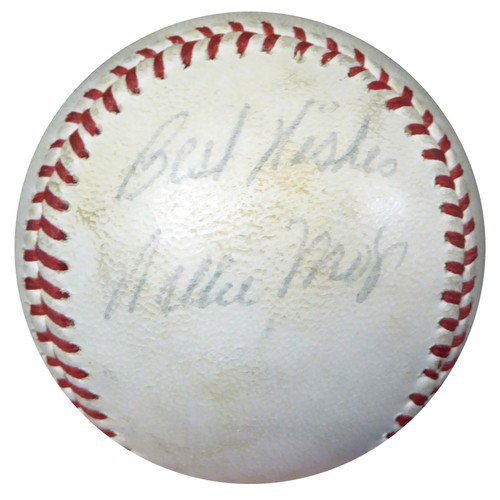 Willie Mays/ Autographed Signed Official Nl Giles Baseball Giants Vintage 1952-57 Signature Best Wishes JSA
