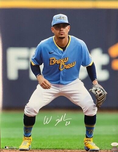 Willy Adames Signed Brewers Jersey (JSA)