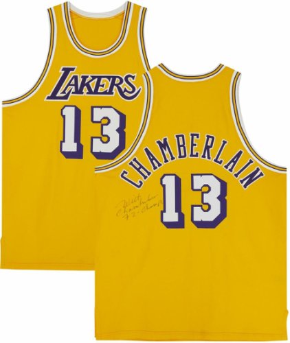 Wilt Chamberlain Autographed Signed Lakers Jersey Fanatics Authentic COA