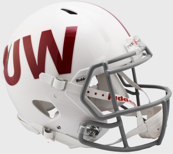Wisconsin Badgers Speed Football Helmet UW Throwback