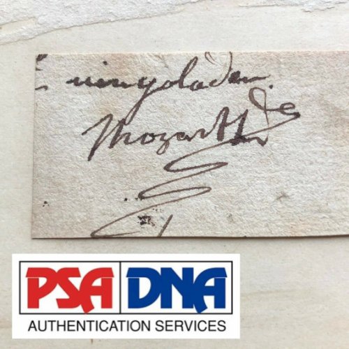 Wolfgang Amadeus Mozart Autographed Signed * PSA/DNA * Autograph Cut Signature * Requiem