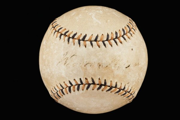 Woodrow Wilson Autographed Signed President Single 1917 National League Baseball PSA & JSA