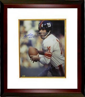 Autographed Y.A. Tittle New York Giants 8x10 Photo Inscribed HOF