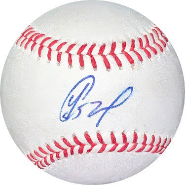 Yoenis Cespedes Autographed Signed Rawlings Official Major League Baseball very minor bleed- JSA Hologram #EE63478 (Red Sox/Mets)