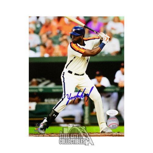 Yordan Alvarez Houston Astros Autographed Signed Blonde Baseball Bat BECKETT ROOKIE COA 