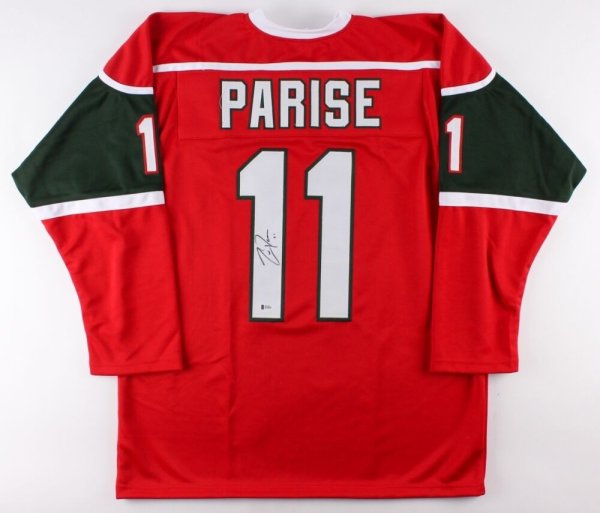 zach parise signed jersey