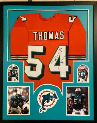 Miami Dolphins Zach Thomas Signed Insc Full Size Flash Rep Helmet Jsa – MVP  Authentics