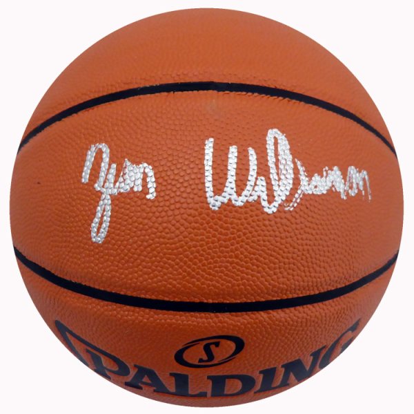 Autographed/Signed Jahlil Okafor New Orleans Pelicans Spalding Full Size Basketball JSA COA
